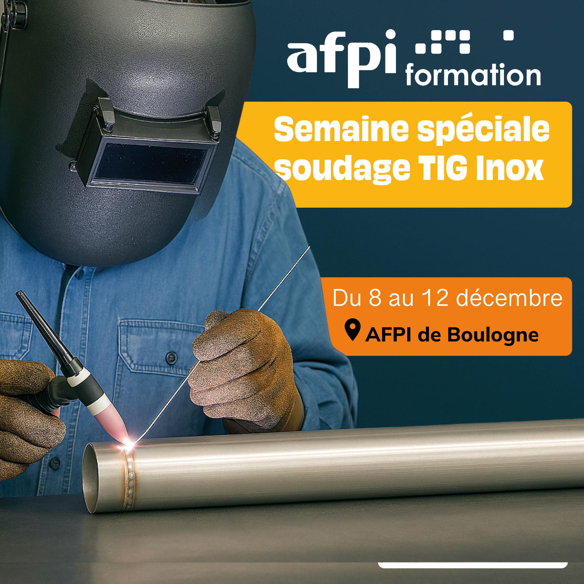 Semaine spéciale soudure TIG Inox