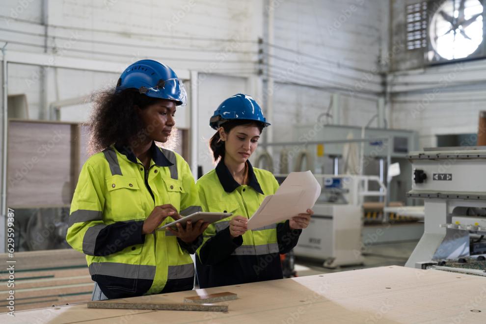 Deux femmes dans un atelier